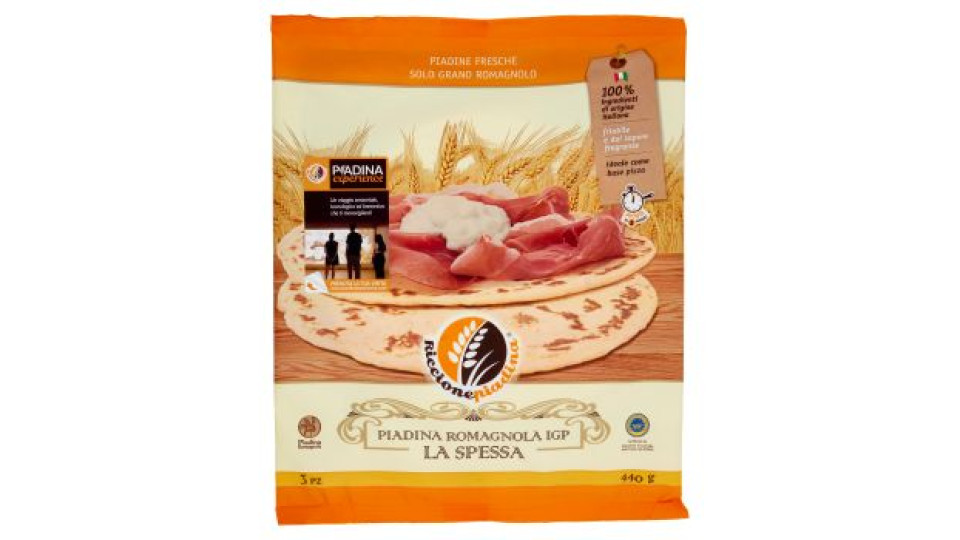 Riccionepiadina Piadina Romagnola IGP "la Spessa" 3 pz 450 g