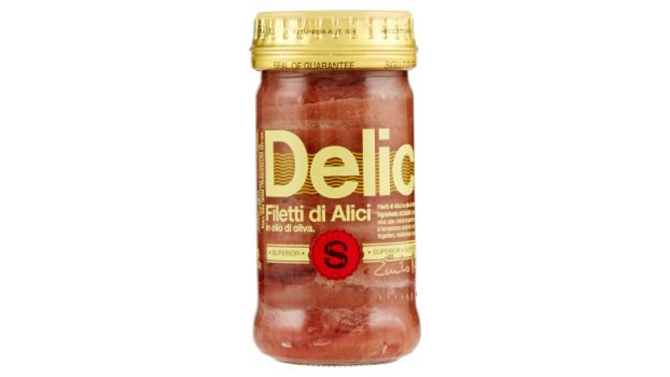 Delicius Superior Filetti di Alici in olio di oliva (47%) 100 g