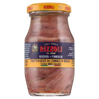 Rizzoli Riserva di Famiglia Filetti di Alici del Canale di Sicilia in Olio 100% Italiano 145 g