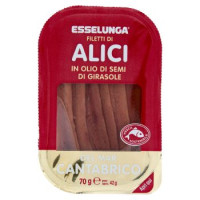 Esselunga Filetti di alici in olio di semi di girasole del mar Cantabrico 70 g