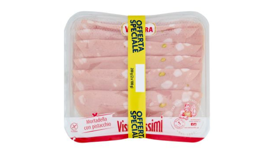 Vismara Vismarissimi Mortadella con pistacchio 2 x 100 g