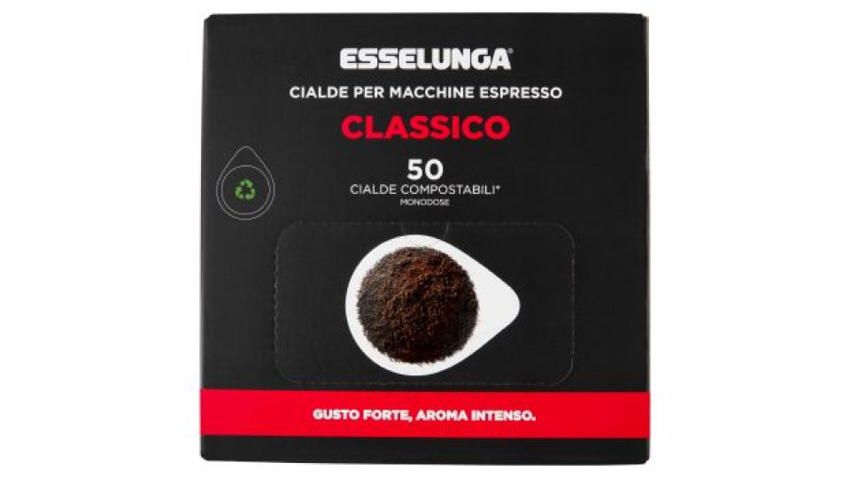 Esselunga Cialde per macchine espresso classico 50 cialde compostabili* monodose 347 g