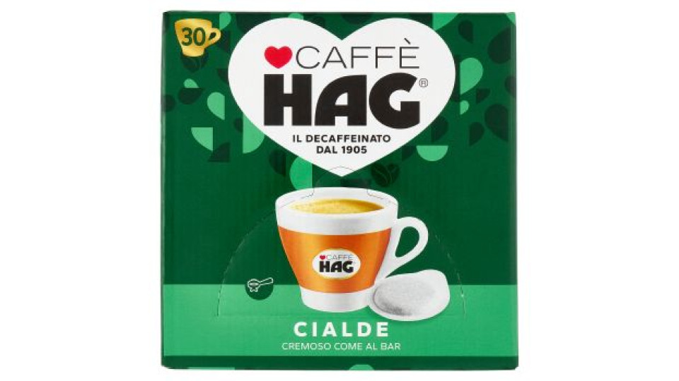 Caffè Hag Classico- 30 Cialde Caffè Decaffeinato ESE 44mm 210g