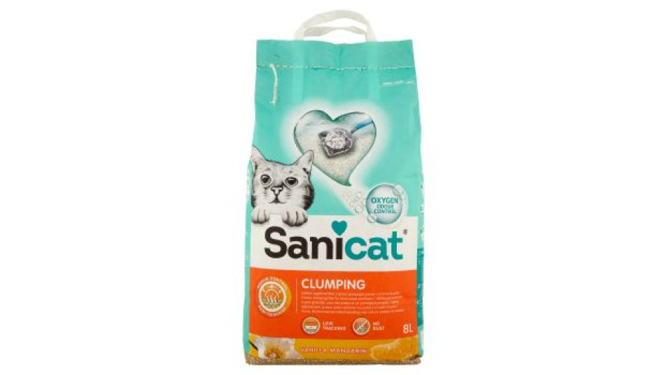 Sanicat Clumping Vanilla Mandarin 8 L