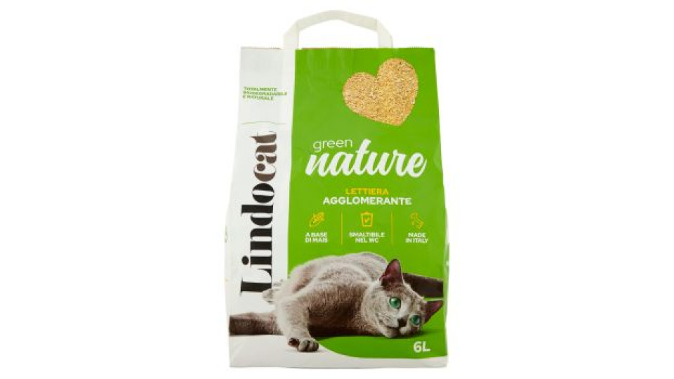 Lindocat green nature Lettiera Agglomerante 6 L