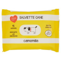 Magic Pet Salviette Cane occhi e orecchie camomilla 15 pz
