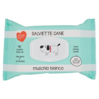 Magic Pet Salviette Cane muso - zampe - manto muschio bianco 40 pz