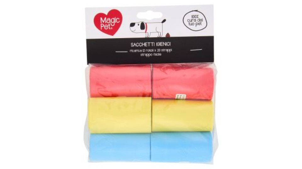 Magic Pet Sacchetti Igienici rotoli 12 pz