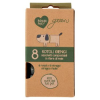 Magic Pet green Rotoli Igienici sacchetti compostabili in fibra di mais 8 pz
