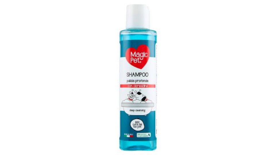 Magic Pet Shampoo pulizia profonda con clorexidina 250 ml