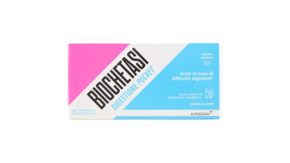 Biochetasi Digestione Pocket Compresse Masticabili 18 pz