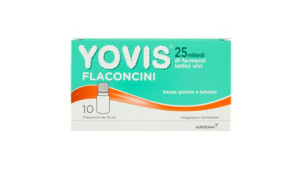 Yovis Flaconcini 25 miliardi di fermenti lattici vivi 10 x 10 ml