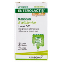 Enterolactis Probiotico 8 miliardi di cellule vive 20 capsule 4,6 g