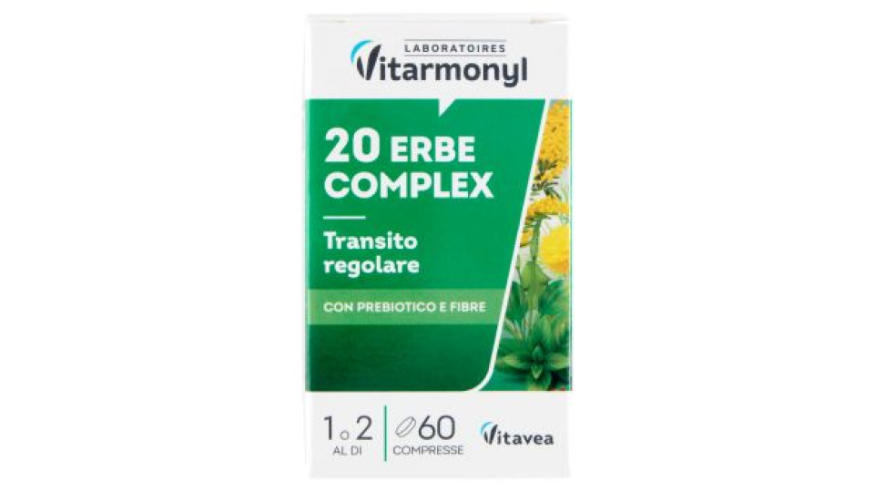 Laboratoires Vitarmonyl 20 Erbe Complex Transito regolare 60 Compresse 40,8 g