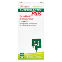 Enterolactis Plus Probiotico Integratore alimentare di fermenti lattici vivi 30 capsule 9,5 g