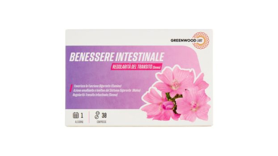 Greenwood Labs Benessere Intestinale Regolarità del Transito (Senna) 30 Compresse 12 g