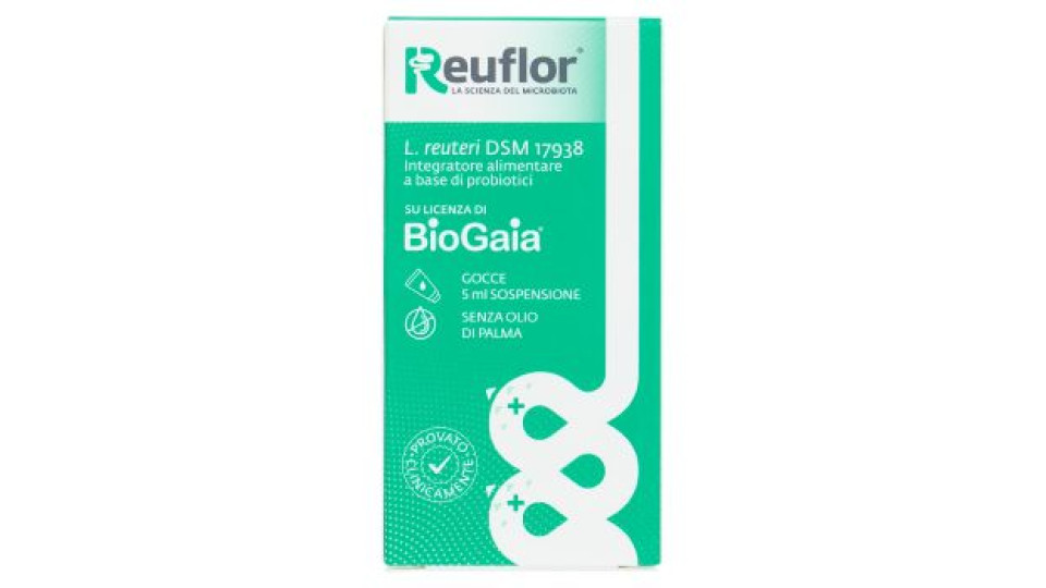 Reuflor L. reuteri DSM 17938 Integratore alimentare a base di probiotici 5 ml