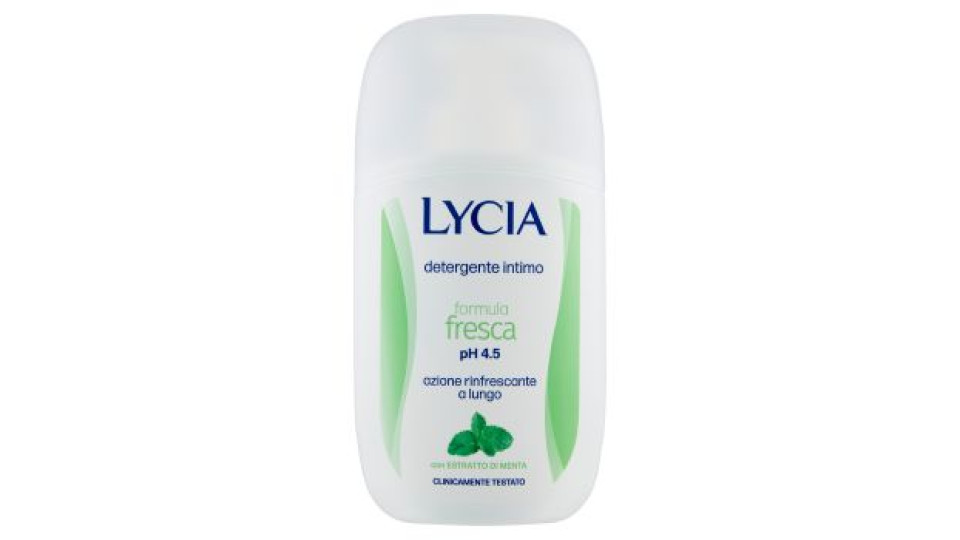 Lycia detergente intimo formula fresca pH 4.5 con Estratto di Menta 200 ml