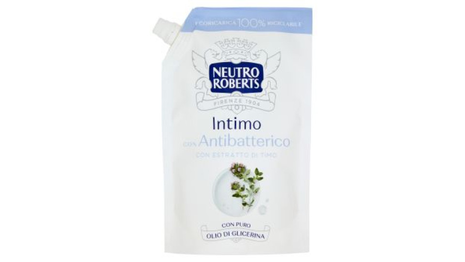 Neutro Roberts Intimo con Antibatterico con Estratto di Timo Ecoricarica 400 ml