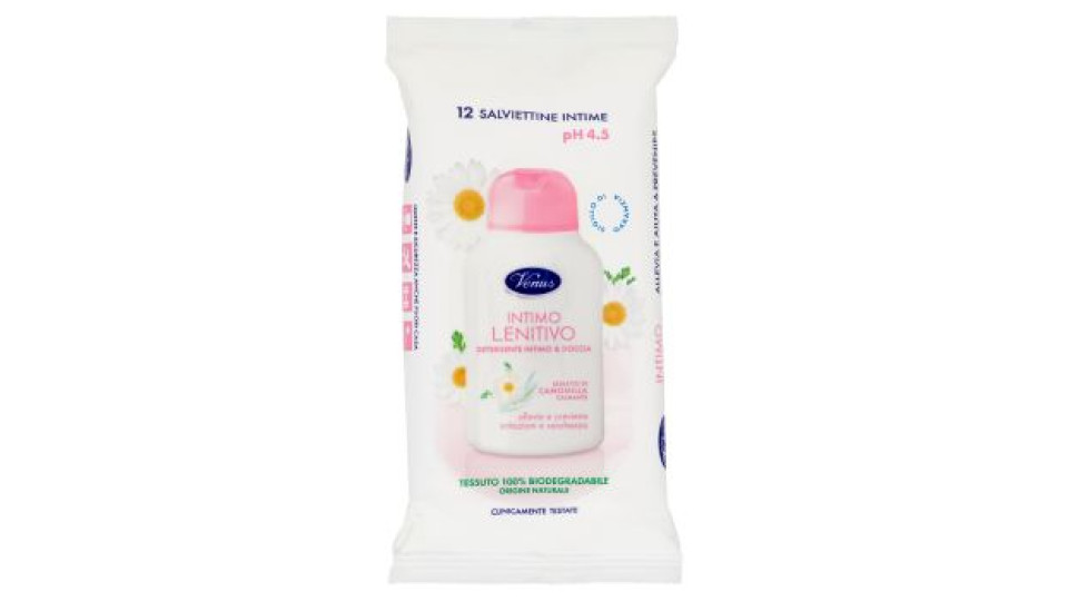 Venus Intimo Lenitivo Salviettine Intime 12 pz