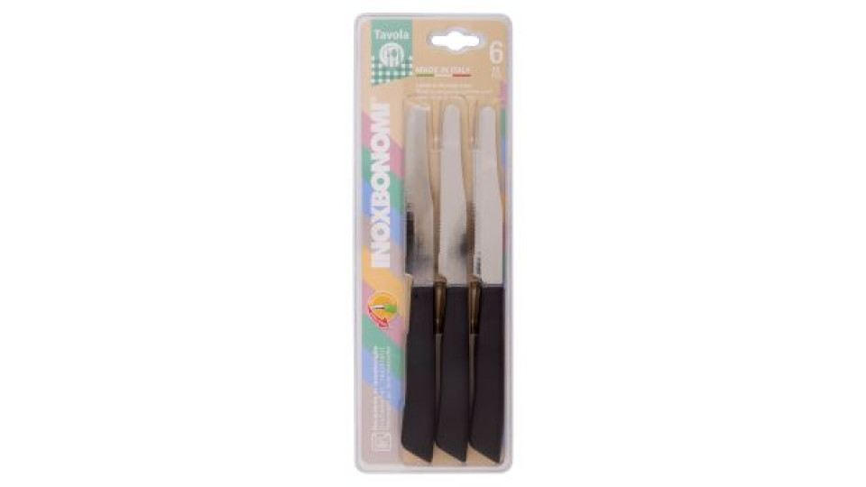 Nirosta coltelli tavola 6 pezzi