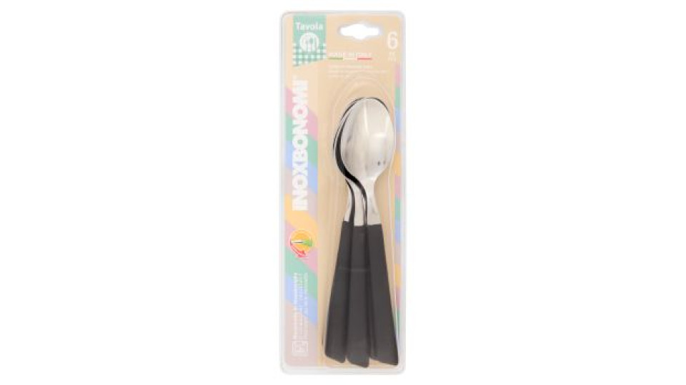 Bonomi cucchiai acciaio inox 6 pezzi