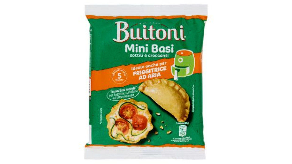 BUITONI Mini Basi Sottili e Croccanti ideali per Friggitrice ad Aria 160gg