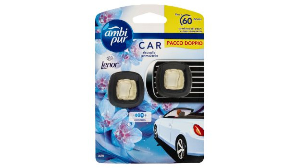 Ambi Pur, Profumatore per Auto Usa e Getta profumazioni assortite conf. 2x2 ml