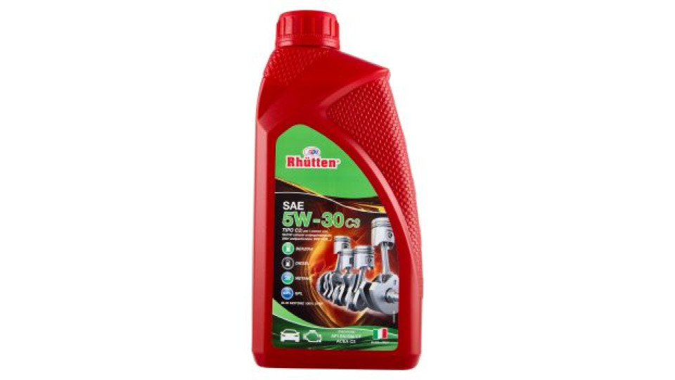 Rhütten SAE 5W-30 C3 Olio Motore 100% Synt 1 L