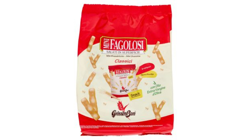 GrissinBon Fagolosi Mini Classici Snack 9 minipack 185,4 g