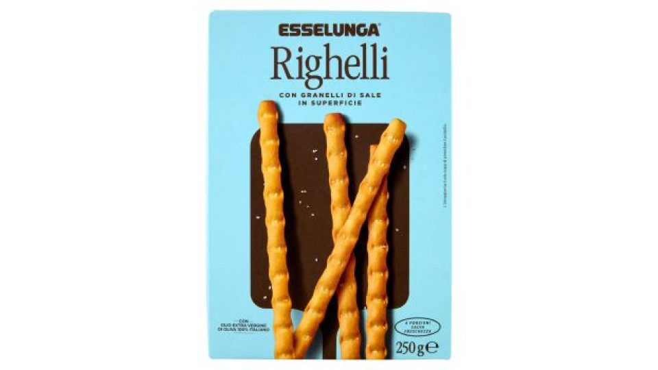 Esselunga Righelli con granelli di sale in superficie 4 x 62,5 g