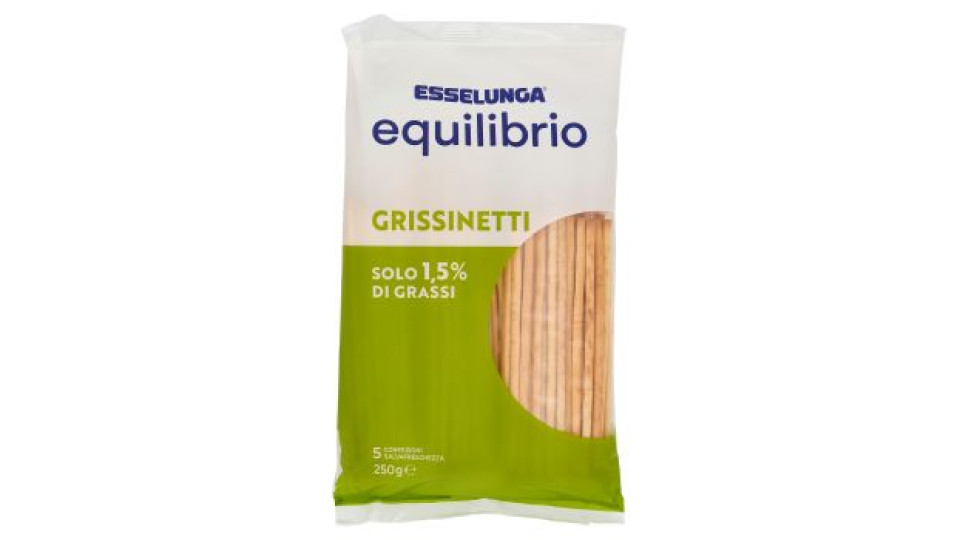 Esselunga Equilibrio Grissinetti 5 confezioni salvafreschezza 250 g