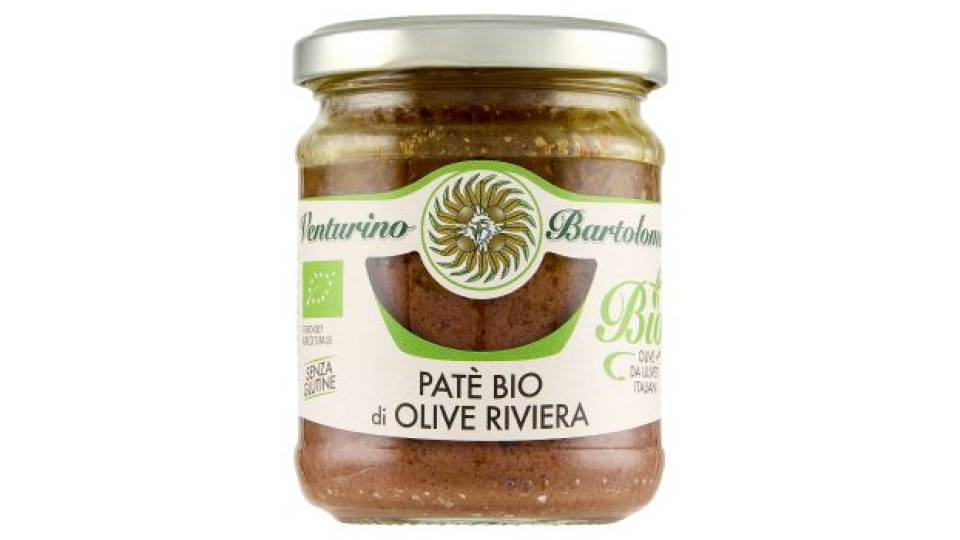 Venturino Bartolomeo Patè Bio di Olive Riviera 180 g