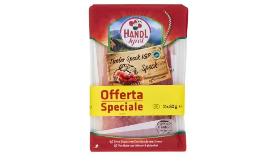 Handl Tyrol Tiroler Speck IGP - Speck affumicato 2 x 80 g