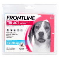 Frontline Tri-Act Soluzione Spot-On per Cani per Cani 10-20 kg 3 x 2 ml