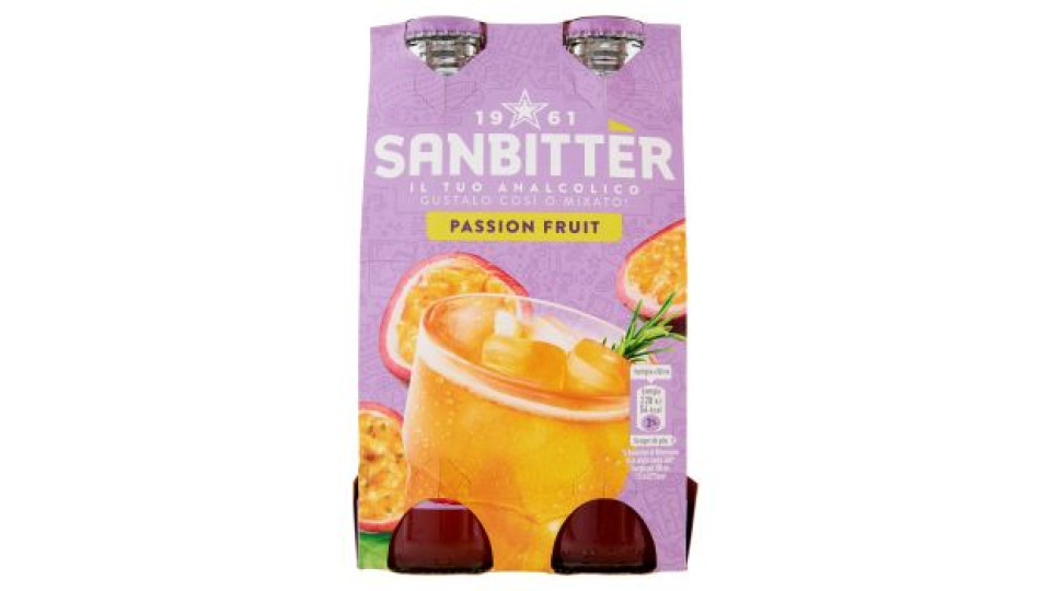 Sanbittèr Passion Fruit 20cl x4