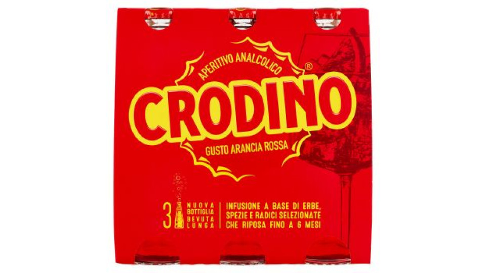 Crodino Gusto Arancia Rossa 3 x 17,5 cl