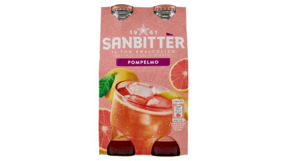 SANBITTÈR Pompelmo 4x20cl