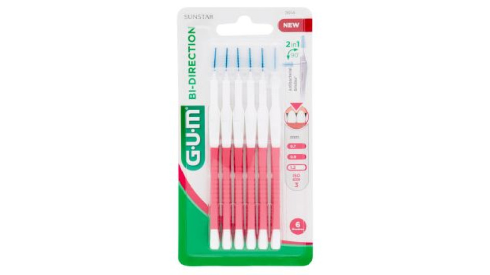 Gum Bi-Direction Scovolino mm 1.2 ISO Size3 6 pz