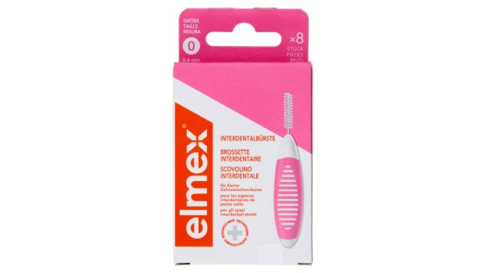 elmex scovolino Interdentale pulizia efficace 0,4mm, 8 pezzi