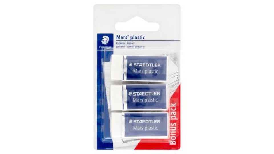 Staedtler Mars plastic Erasers 3 pz