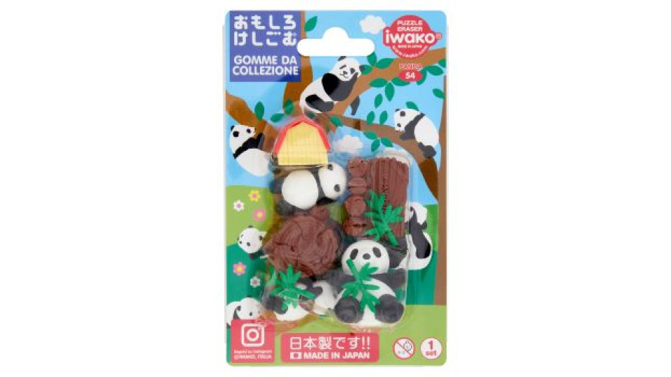 iwako Gomme da Collezione Panda 54 1 set