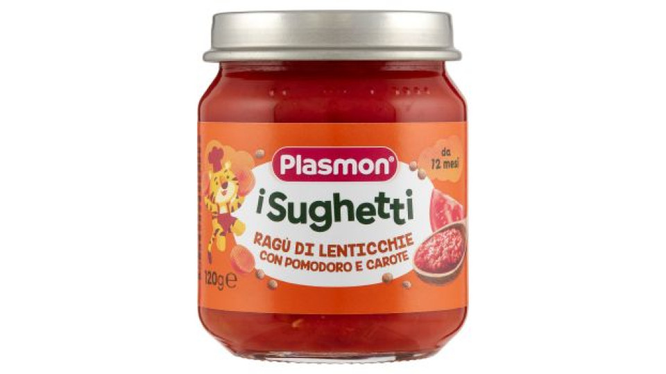 Plasmon i Sughetti Ragù di Lenticchie con Pomodoro e Carote 120 g