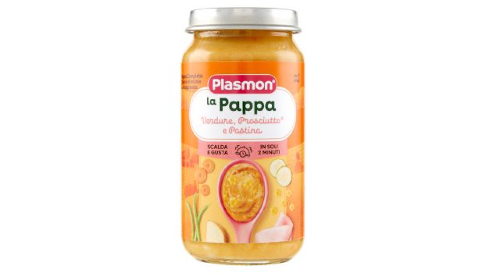 Plasmon la Pappa Verdure, Prosciutto* e Pastina 200 g