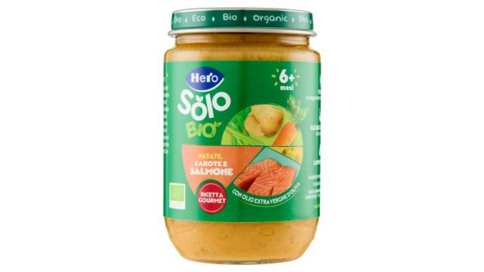 Hero Solo Bio Patate, Carote e Salmone 190 g