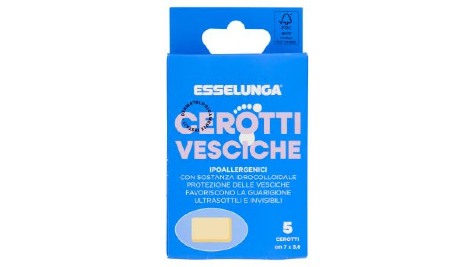 Esselunga Cerotti vesciche cm 7x3,8 5 pz