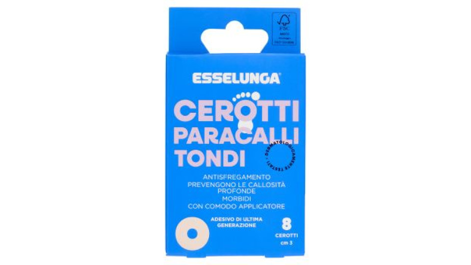 Esselunga Cerotti paracalli tondi cm 3 8 pz