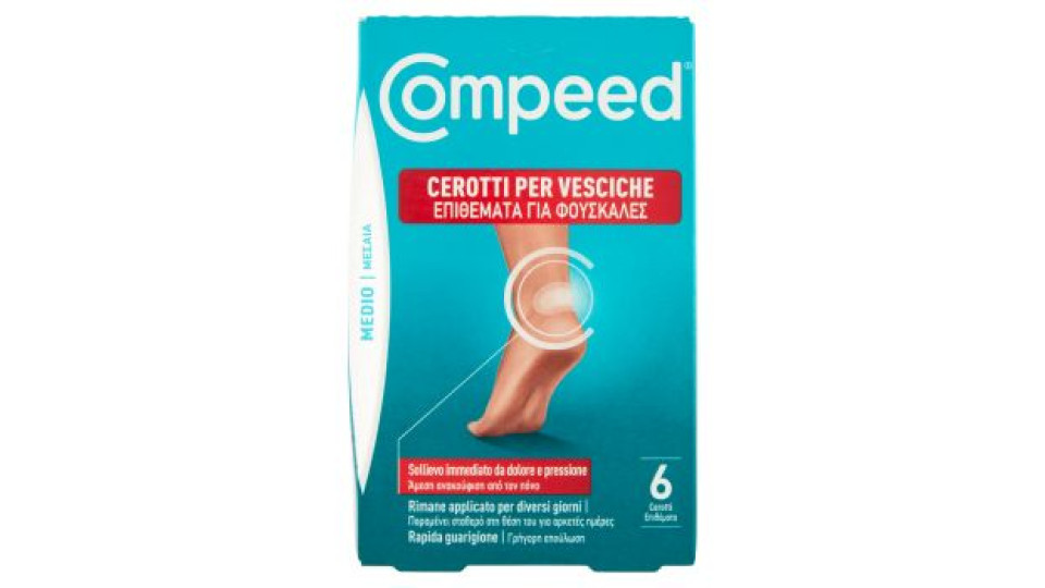 Compeed Cerotti per Vesciche Medio 6 pz