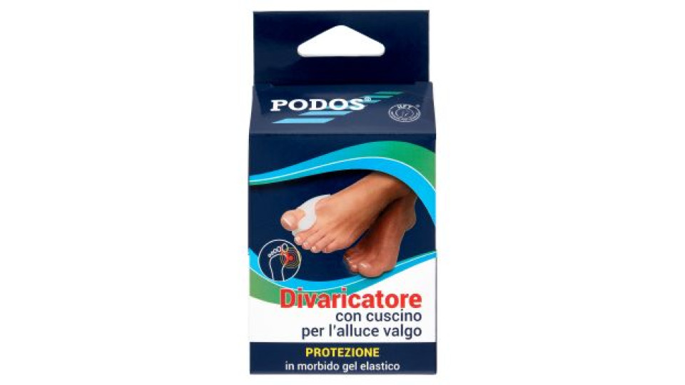 Podos Divaricatore con cuscino per l'alluce valgo 1 paio