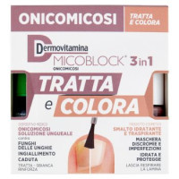 Dermovitamina Micoblock 3in1 Onicomicosi Tratta e Colora Soluzione Ungueale 7 ml + Smalto 5 ml